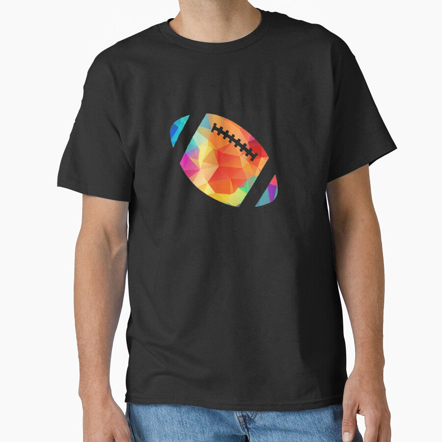 Geometric Football Shape Low Poly Softball Gift by freeArt10 T-Shirts, Hoodie, Sweatshirt | BlankRebels.com (Image 1)