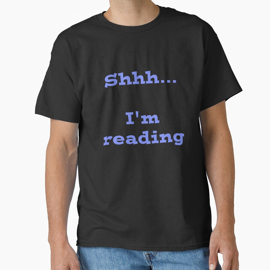 Shhh... I'm Reading - Lavender Blue by sambarnesart T-Shirts, Hoodie, Sweatshirt | BlankRebels.com (Image 1)