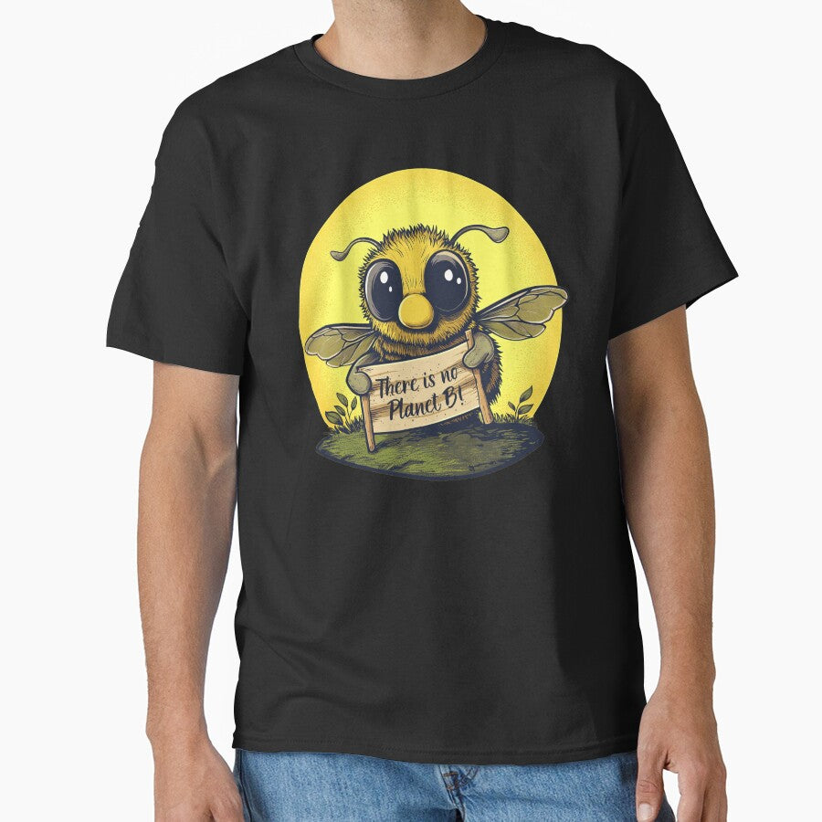 Adorable Bee Advocate: There Is No Planet B by WildPalette-Art T-Shirts, Hoodie, Sweatshirt | BlankRebels.com (Image 1)