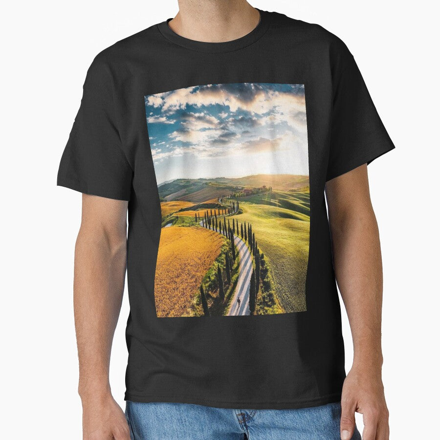 BEAUTIFUL SUNRISE IN TUSCANY, ITALY by MJ96-PRO T-Shirts, Hoodie, Sweatshirt | BlankRebels.com (Image 1)