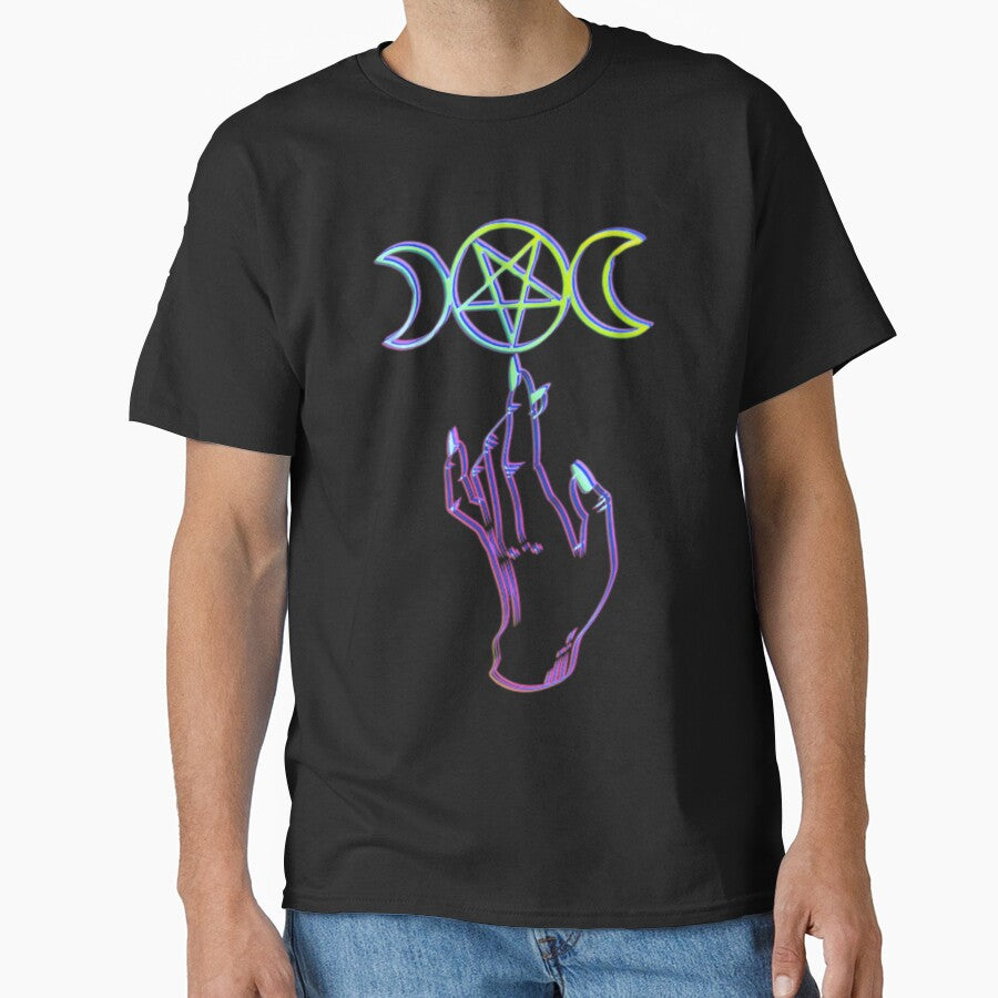 Triple Moon Pentacle Mystic Hand by OccateVadin T-Shirts, Hoodie, Sweatshirt | BlankRebels.com (Image 1)