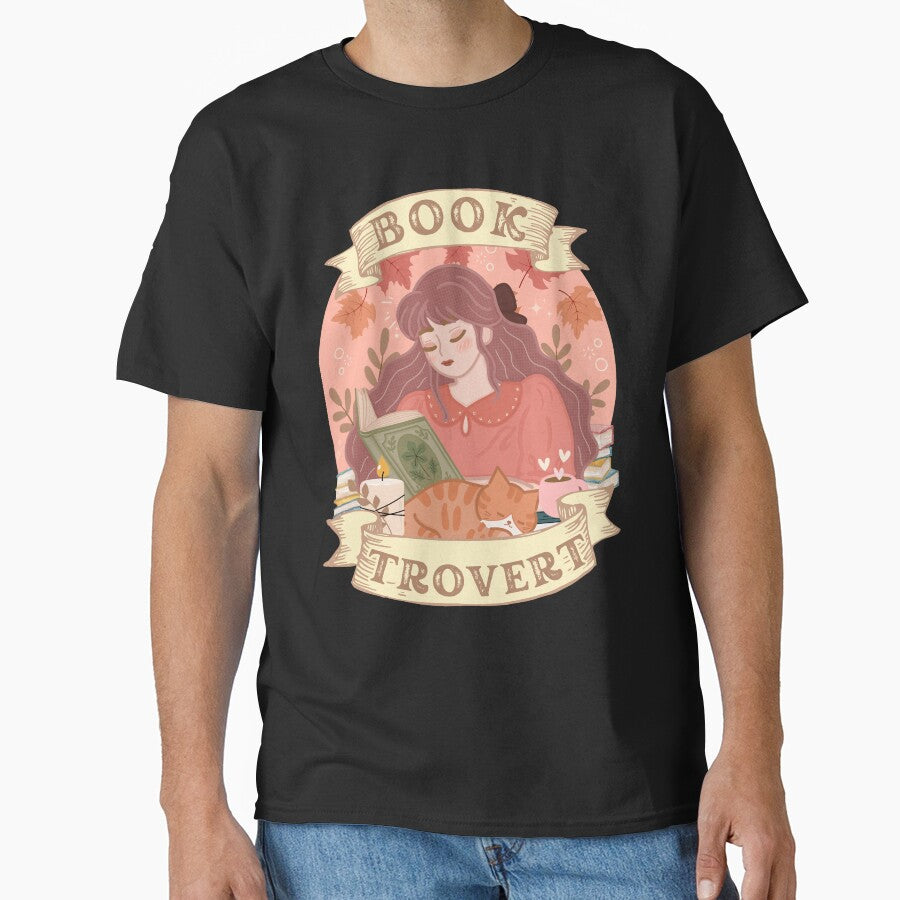Cute Kawaii Cottagecore Aesthetic Booktrovert by cutecozynook T-Shirts, Hoodie, Sweatshirt | BlankRebels.com (Image 1)
