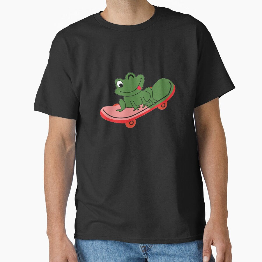 Skateboarding Frog by All in One  Design T-Shirts, Hoodie, Sweatshirt | BlankRebels.com (Image 1)