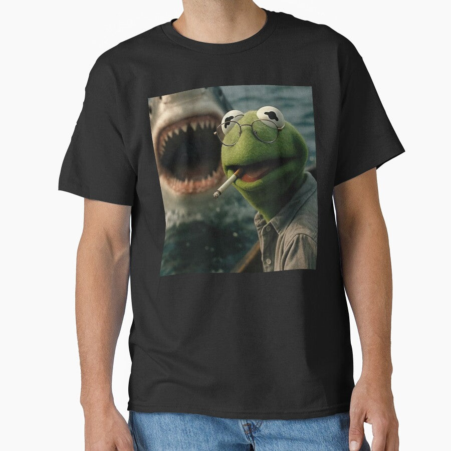 Dark Ocean Frog Meme Parody – Vintage Cinematic Humor T-Shirts, Hoodie, Sweatshirt