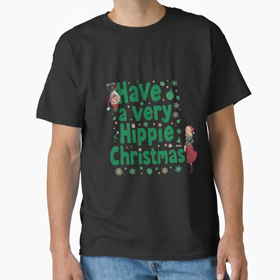 Have a very hippie happy christmas by TrueFeminine T-Shirts, Hoodie, Sweatshirt | BlankRebels.com (Image 1)