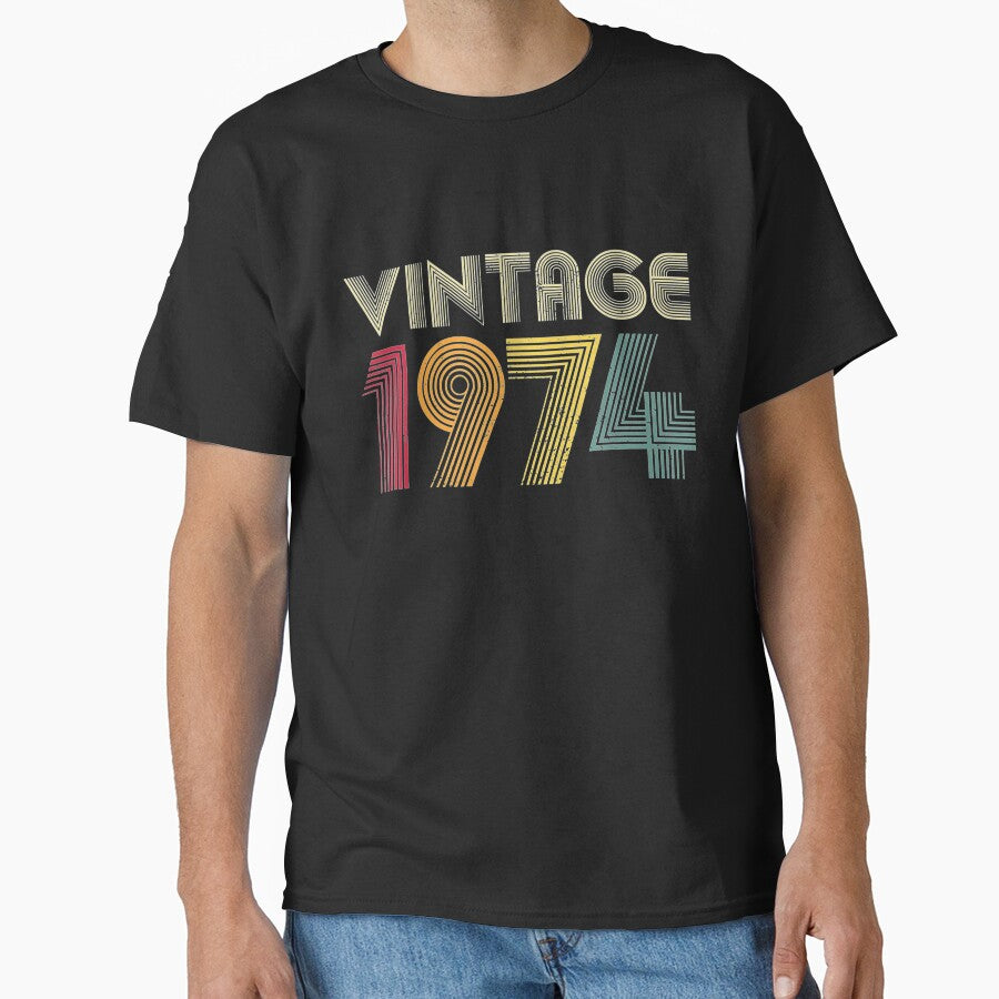 45th Birthday Gift Vintage 1974 Retro Men Women Mom Dad by CalimePiccio T-Shirts, Hoodie, Sweatshirt (Image 1)