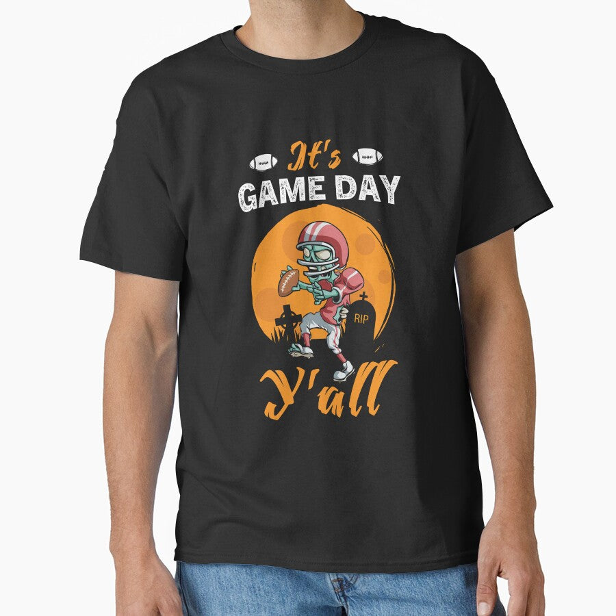 It's Game Day Y'all Football Game Day Vibes Football by JennieBrimery T-Shirts, Hoodie, Sweatshirt (Image 1)