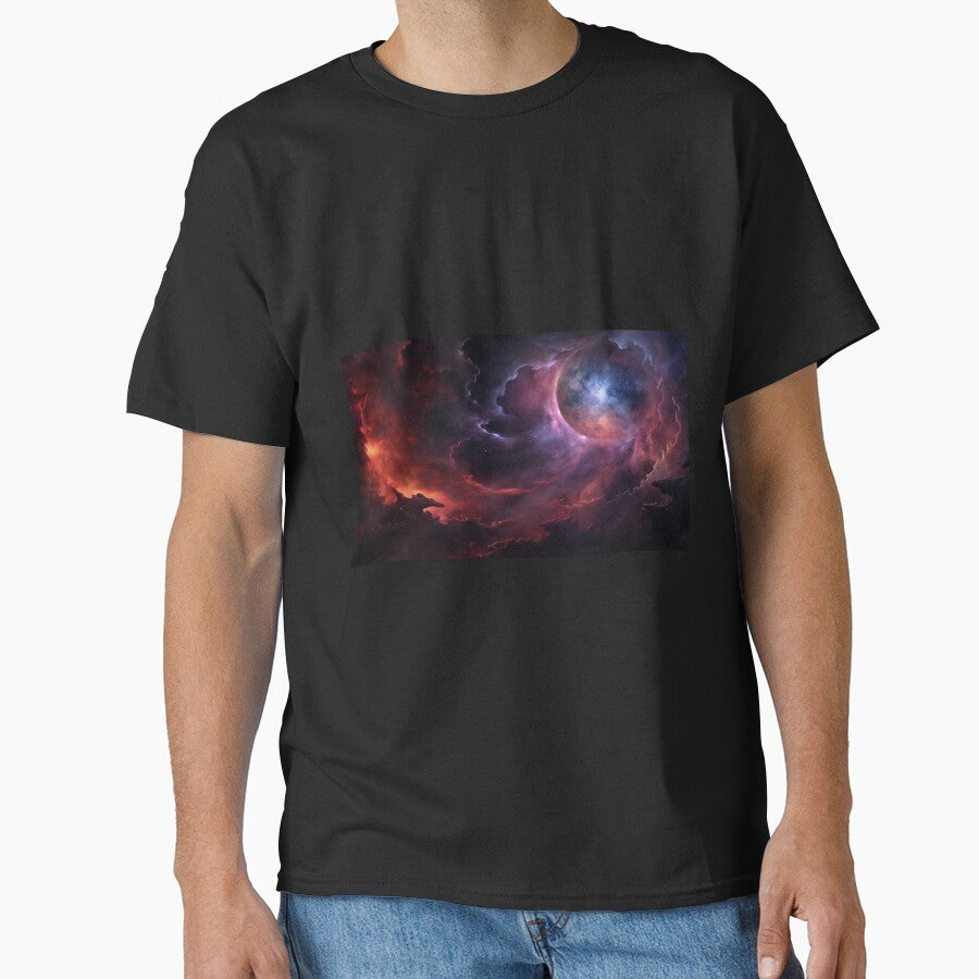 Dark Fantasy Landscape - Black Moon Rising by Fantasy Masterpiece T-Shirts, Hoodie, Sweatshirt | BlankRebels.com (Image 1)