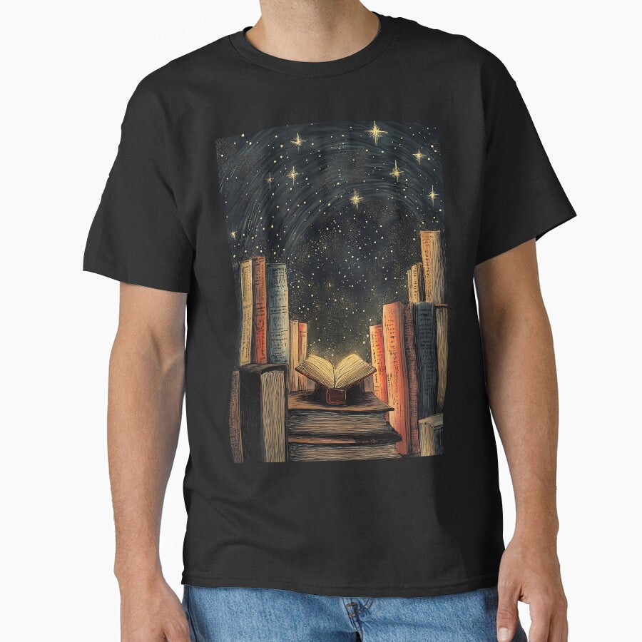 Light Academia Aesthetic Art: Timeless Scholar by bapupa T-Shirts, Hoodie, Sweatshirt | BlankRebels.com (Image 1)