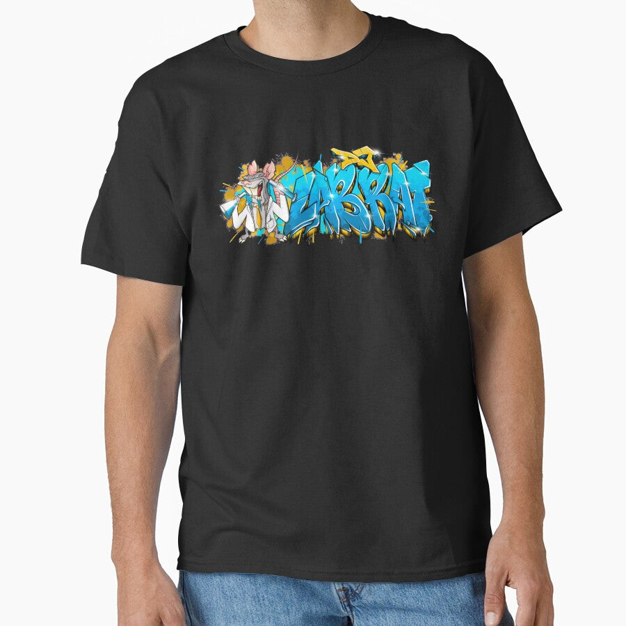 DJ LabRat (Graffiti Orange/Blue) by DJLabRat T-Shirts, Hoodie, Sweatshirt | BlankRebels.com (Image 1)