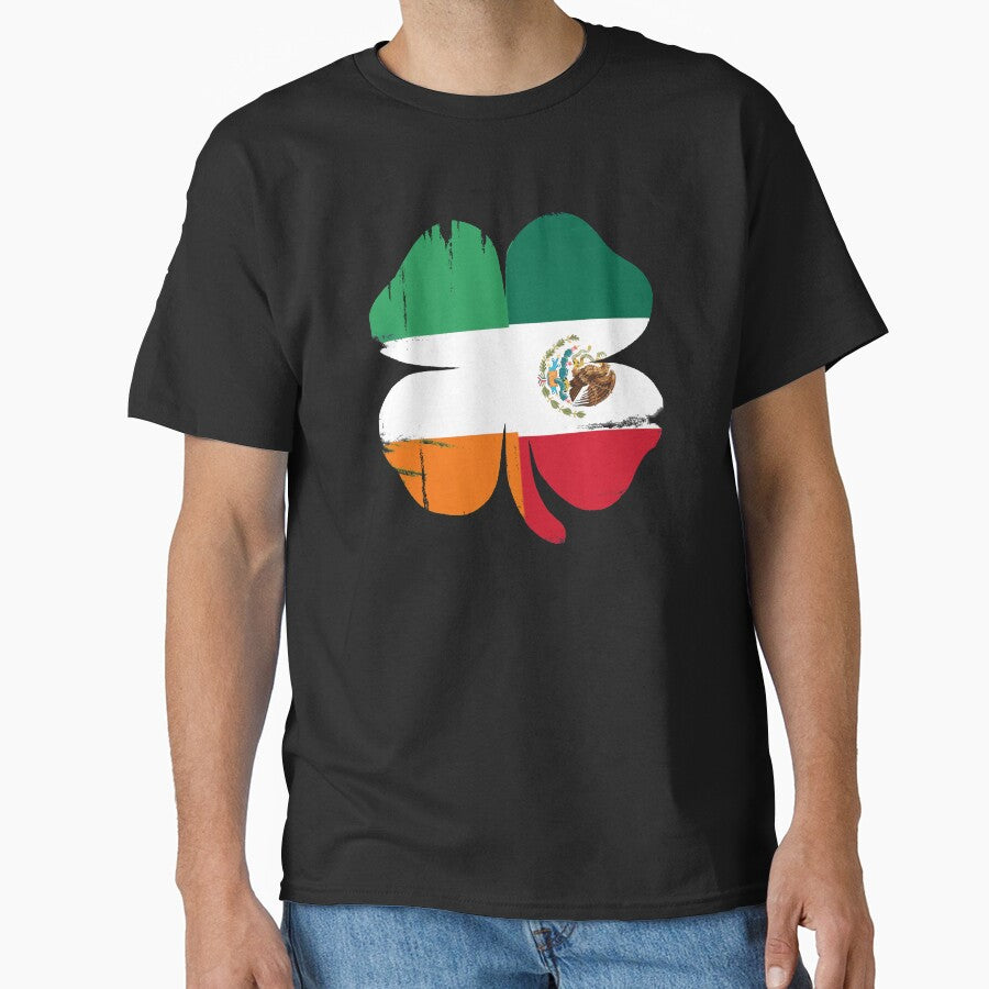 Shamrock Mexican Flag st patricks day gifts by Kasantimo T-Shirts, Hoodie, Sweatshirt | BlankRebels.com (Image 1)
