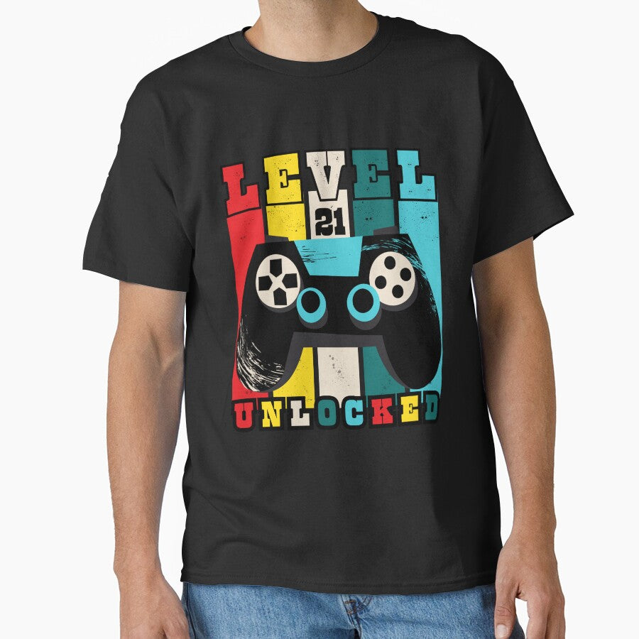 Happy Birthday To You - Level 21 Unlocked by relso T-Shirts, Hoodie, Sweatshirt | BlankRebels.com (Image 1)