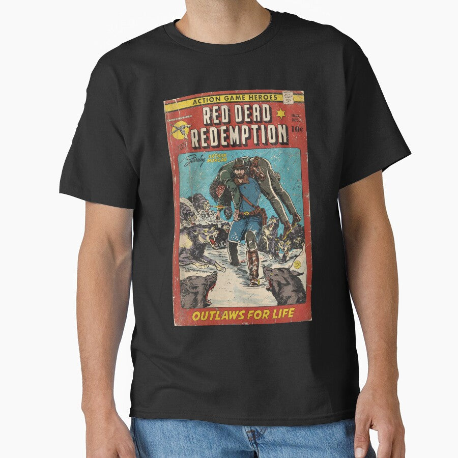 "Outlaws For Life" Comic Book Cover Fan Art by MarkScicluna T-Shirts, Hoodie, Sweatshirt | BlankRebels.com (Image 1)