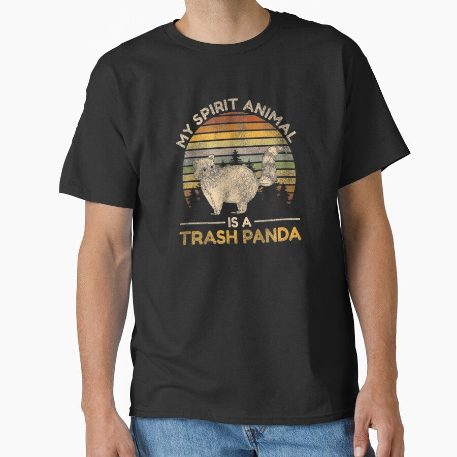 My Spirit Animal Is A Raccoon Funny Retro Vintage by karatedo240522 T-Shirts, Hoodie, Sweatshirt | BlankRebels.com (Image 1)