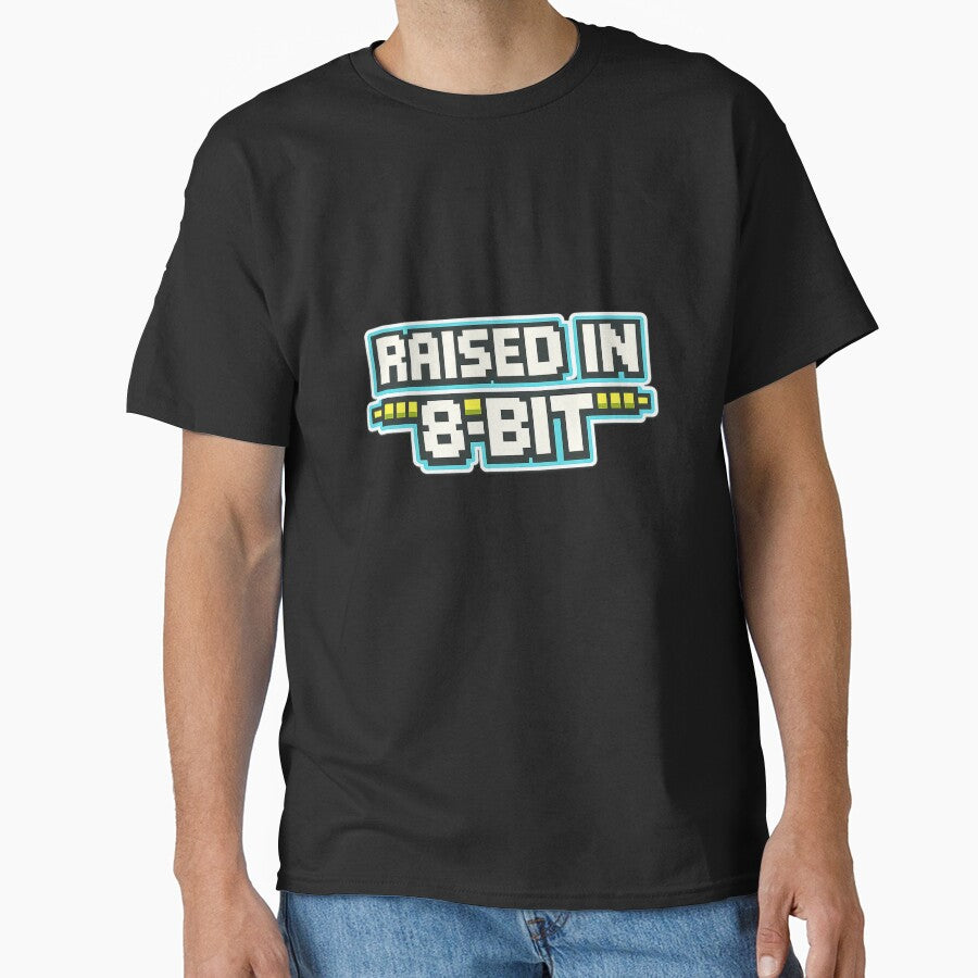 Retro gaming shirt - Raised in 8-bit by TiltedPlayer
