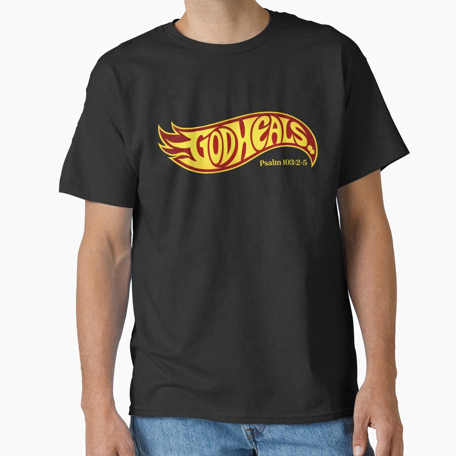 God Heals Faith Message Vintage Swoosh Psalm 103 2 5 Retro by margamPagenberg T-Shirts, Hoodie, Sweatshirt (Image 1)