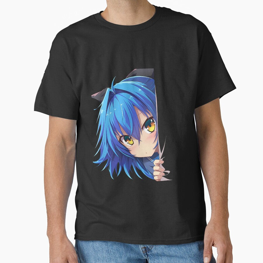 Xenovia Quarta High School DxD Anime Girl Chibi Kawaii Peeker by HumbertoValveno