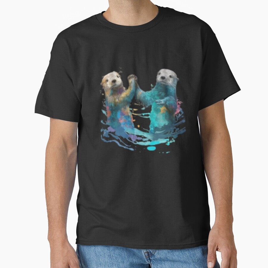 Significant Otters Otters Holding Hands by Unique-for-U T-Shirts, Hoodie, Sweatshirt | BlankRebels.com (Image 1)