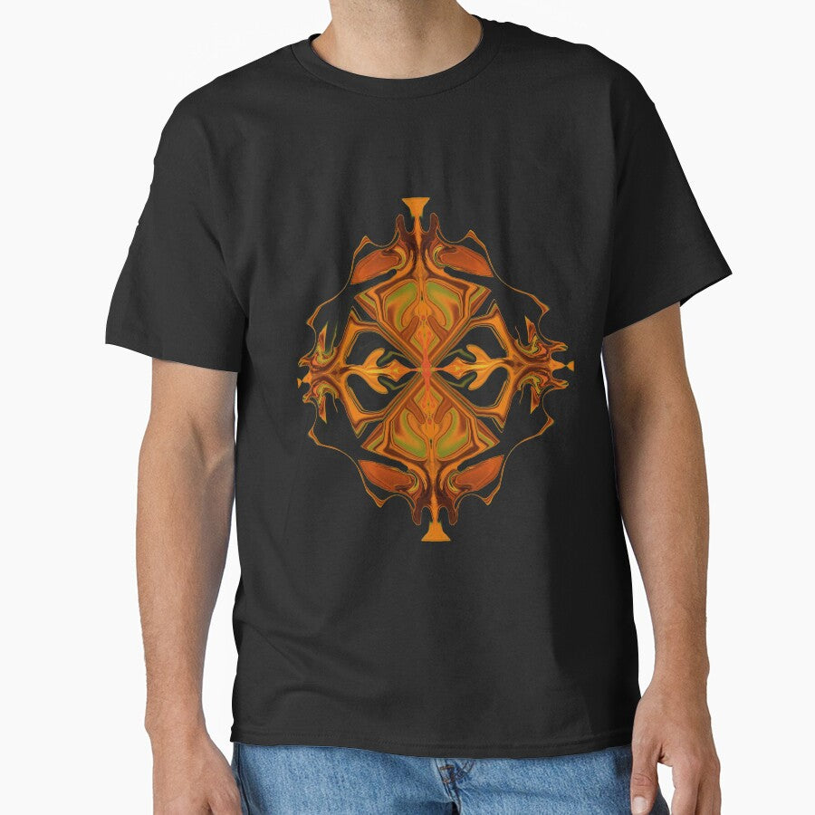 Kallexos-Design- Brown Geometric - positive energy by Kallexos T-Shirts, Hoodie, Sweatshirt | BlankRebels.com (Image 1)