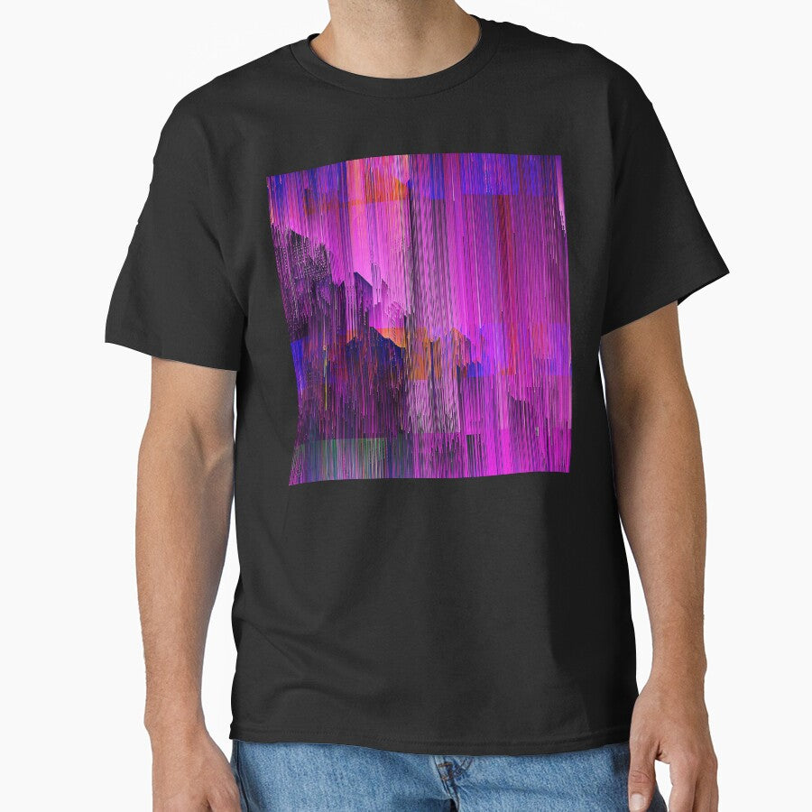 Cyberpunk Futuristic Bold Edgy Colorful Glitch Abstract T-Shirts, Hoodie, Sweatshirt