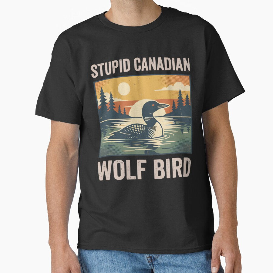 Stupid Canadian Wolf Bird by tinglatoravi T-Shirts, Hoodie, Sweatshirt | BlankRebels.com (Image 1)