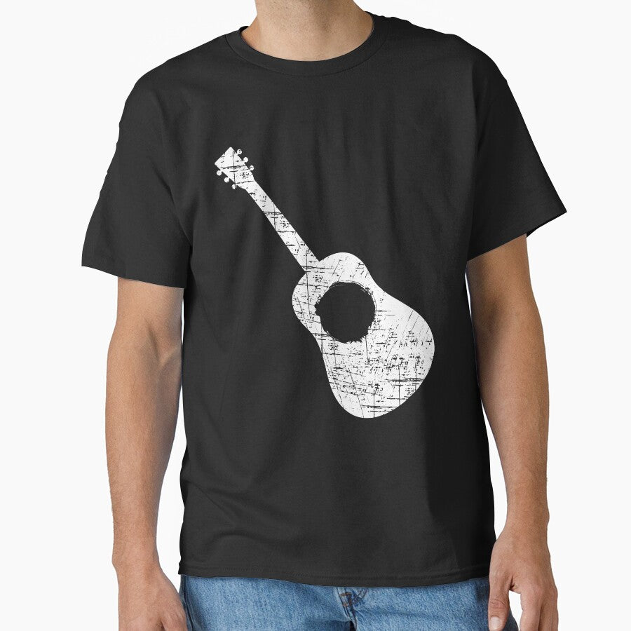 Acustic Guitar Grunge Dark Style Design for Guitars Lovers by StanPera T-Shirts, Hoodie, Sweatshirt (Image 1)