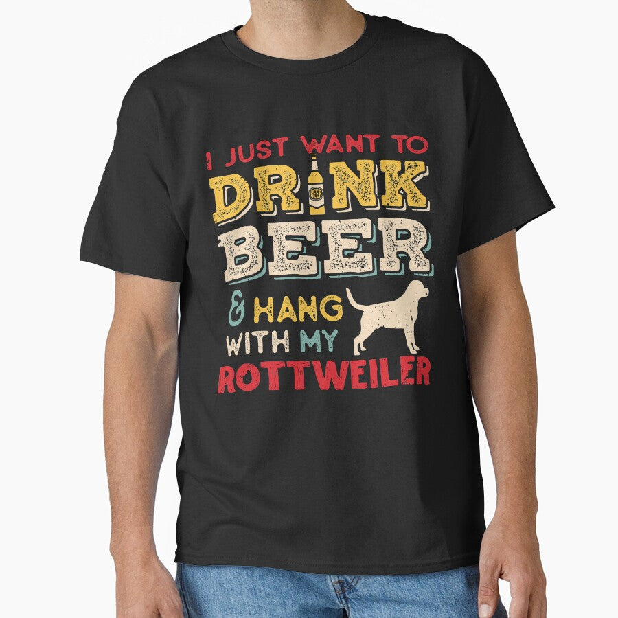 Rottweiler Rottie Dog Dad Beer Lover by rafaeltto T-Shirts, Hoodie, Sweatshirt | BlankRebels.com (Image 1)