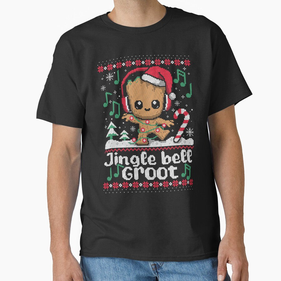 Jingle bell Groot ugly christmas sweater by NemiMakeit T-Shirts, Hoodie, Sweatshirt | BlankRebels.com (Image 1)