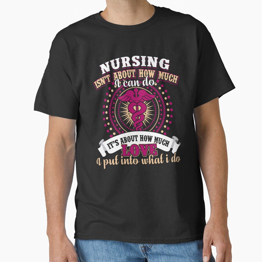 Nurse - Nursing Is A Work Of Heart by UnknownArtistt T-Shirts, Hoodie, Sweatshirt | BlankRebels.com (Image 1)