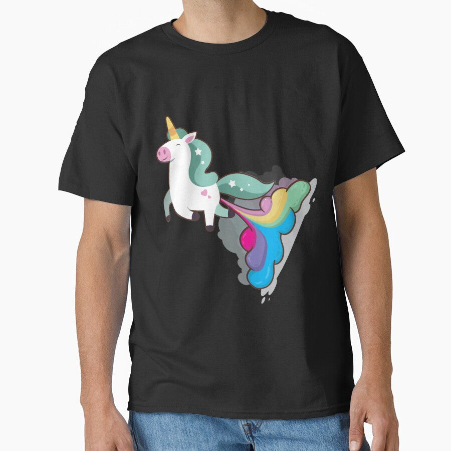 Rainbow Farting Unicorn by HumbleShirt T-Shirts, Hoodie, Sweatshirt | BlankRebels.com (Image 1)