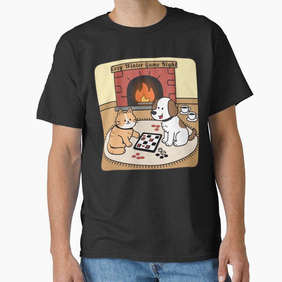 Cozy Winter Game Night Design – Board Games, Warm Vibes & Holiday Comfort by PixelWaveBD T-Shirts, Hoodie,... (Image 1)