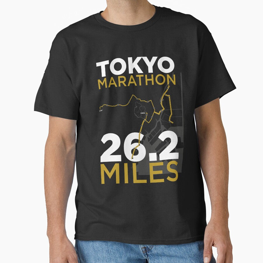 Tokyo Marathon route art by Kousins T-Shirts, Hoodie, Sweatshirt | BlankRebels.com (Image 1)