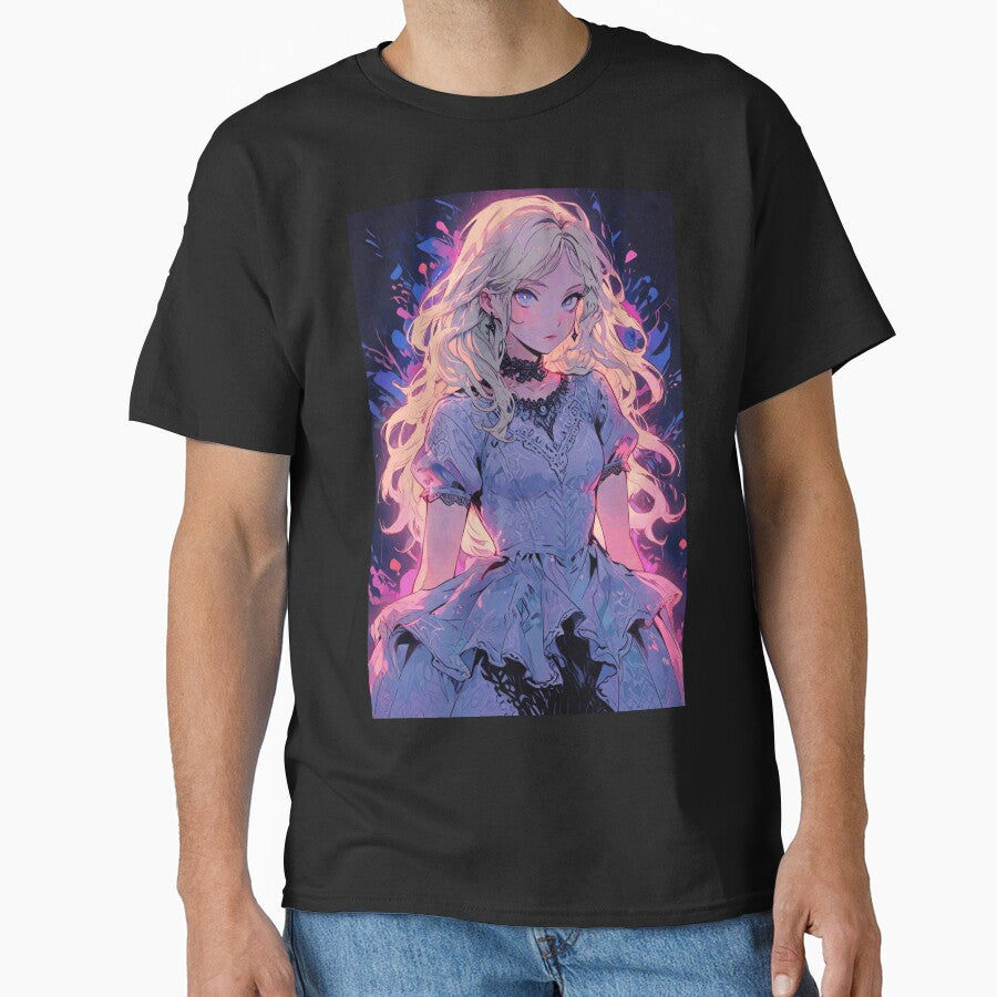 Neon Gothic Anime Girl by zerocult T-Shirts, Hoodie, Sweatshirt | BlankRebels.com (Image 1)