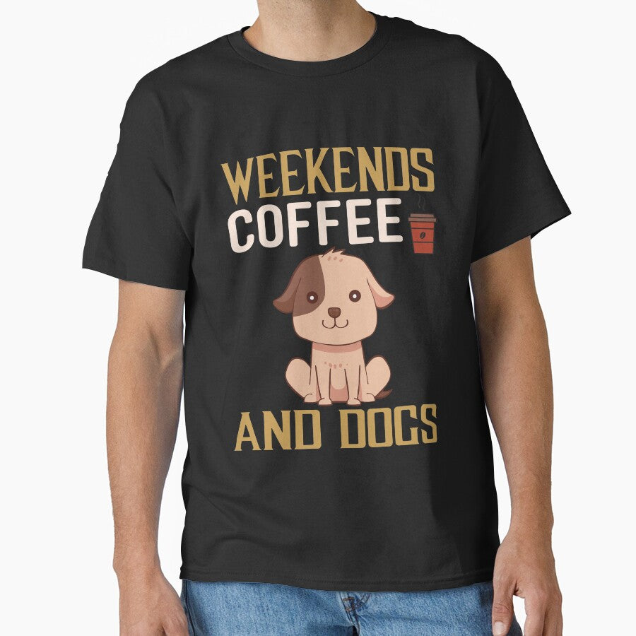 Weekends Coffee And Dogs by PRB1989 T-Shirts, Hoodie, Sweatshirt | BlankRebels.com (Image 1)