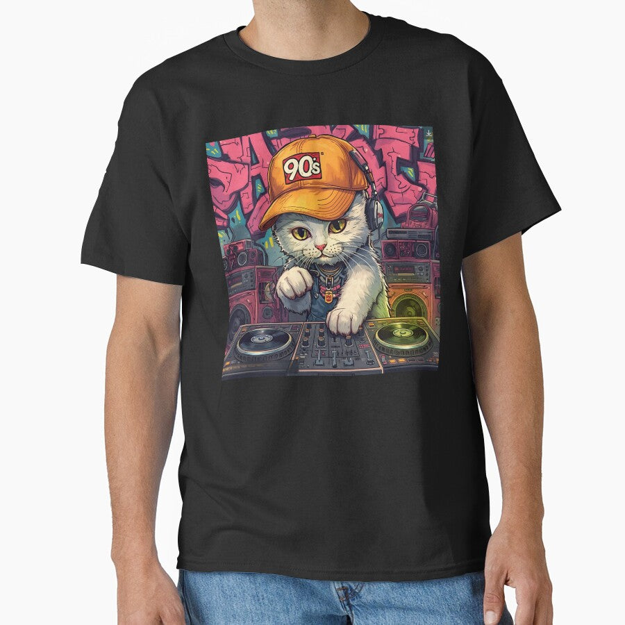 Cute DJ cat by clarazen T-Shirts, Hoodie, Sweatshirt | BlankRebels.com (Image 1)