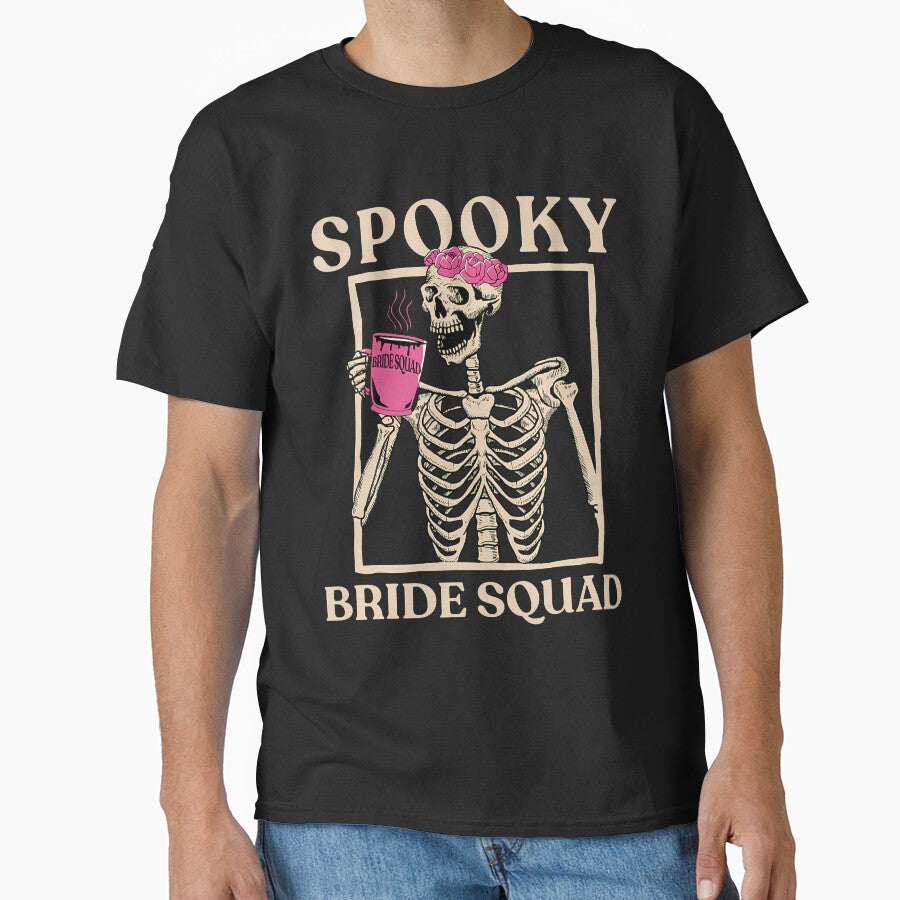 Spooky Bride Squad Skeleton by leejoyyzberx T-Shirts, Hoodie, Sweatshirt | BlankRebels.com (Image 1)
