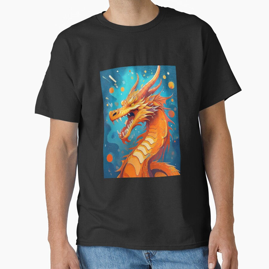 Orange dragon. by BAR DEC T-Shirts, Hoodie, Sweatshirt | BlankRebels.com (Image 1)