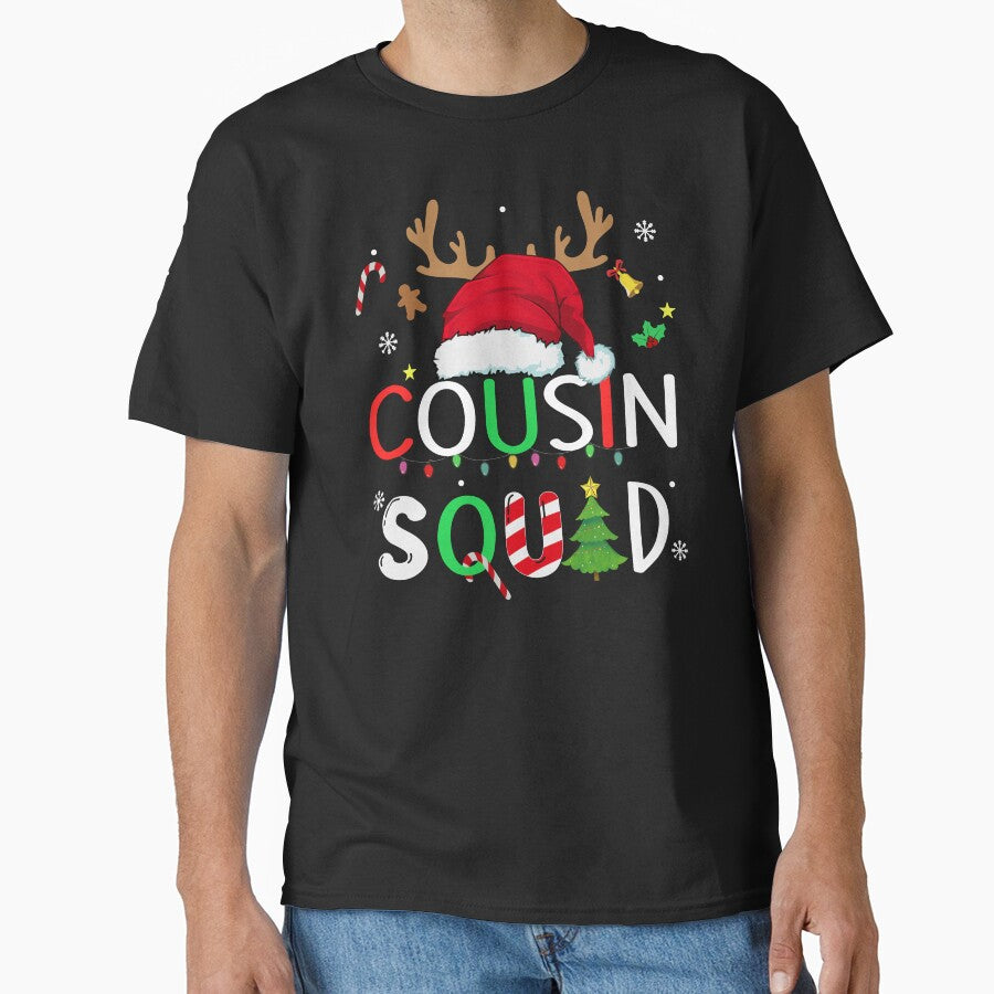 Cousin crew christmas shirt, matching Cousin christmas reindeer santa 2023 shirt by ZAIN JAMAL Hoodie, Sweatshirt (Image 1)