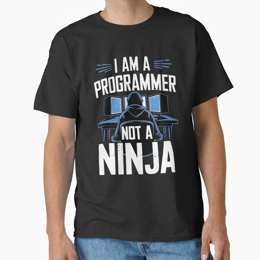 I’m a Programmer, Not a Ninja – Funny Coding Humor by Evolved Ape T-Shirts, Hoodie, Sweatshirt | BlankRebels.com (Image 1)