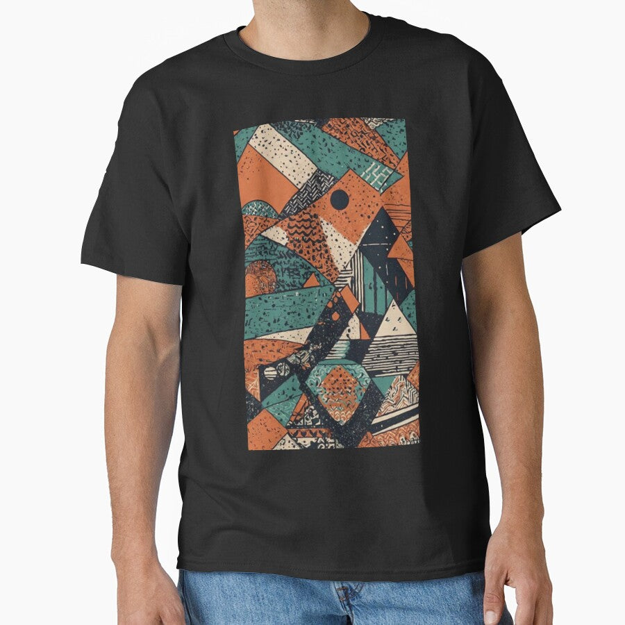 Abstract geometric t-shirt 90s, by jaharek