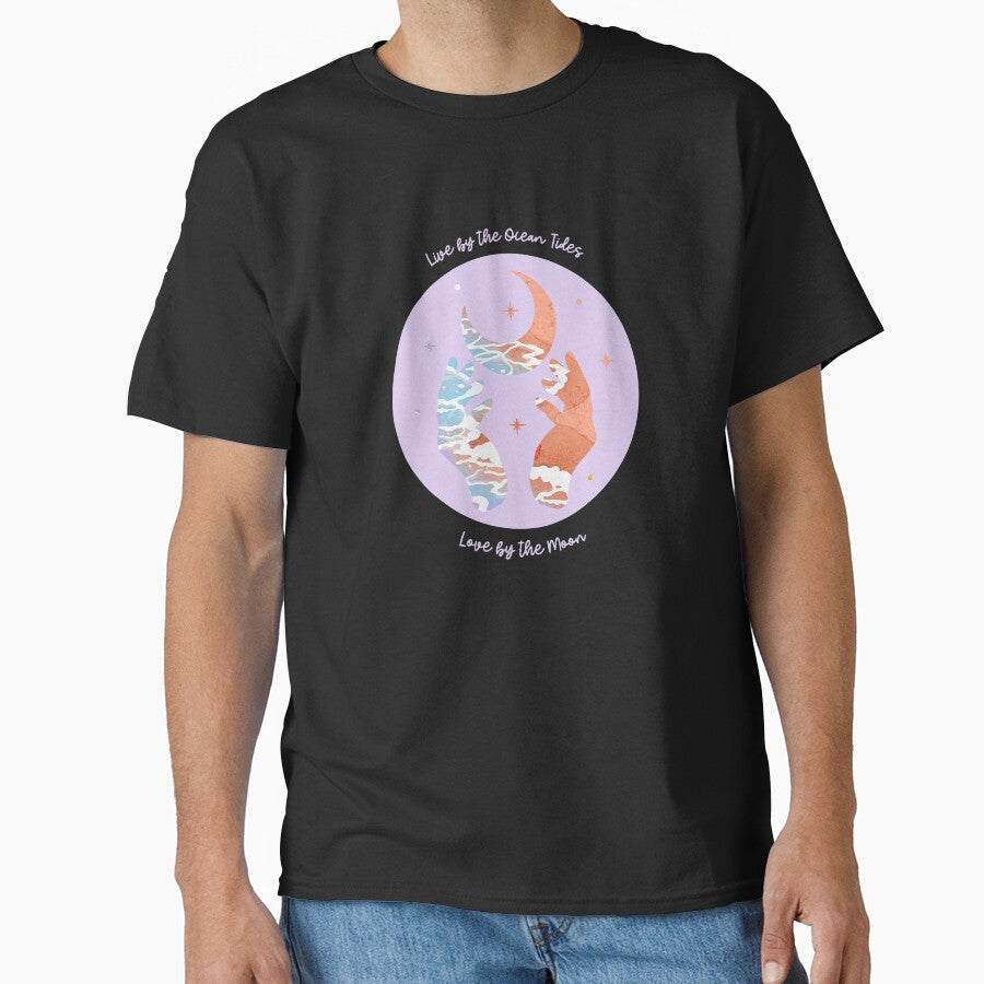 Live By The Ocean Tides, Love By The Moon by LadyZodiac T-Shirts, Hoodie, Sweatshirt | BlankRebels.com (Image 1)