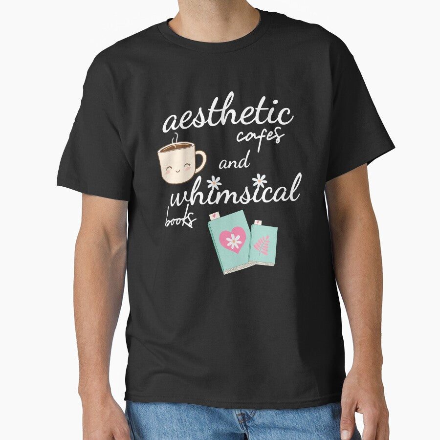 aesthetic cafes and whimsical books by champagnemoment T-Shirts, Hoodie, Sweatshirt | BlankRebels.com (Image 1)