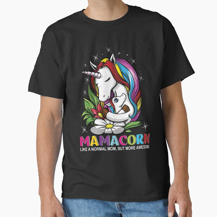 Mamacorn Like A Normal Mom But More Awesome by enedinake43 T-Shirts, Hoodie, Sweatshirt | BlankRebels.com (Image 1)