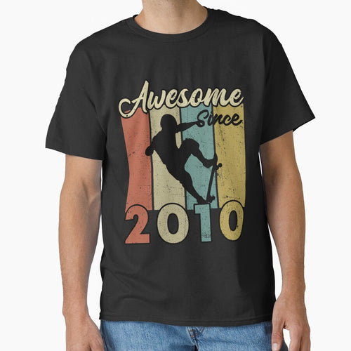 12th Birthday Awesome Since 2010 Skateboard 12 Years Old by TheWildStyle T-Shirts, Hoodie, Sweatshirt (Image 1)