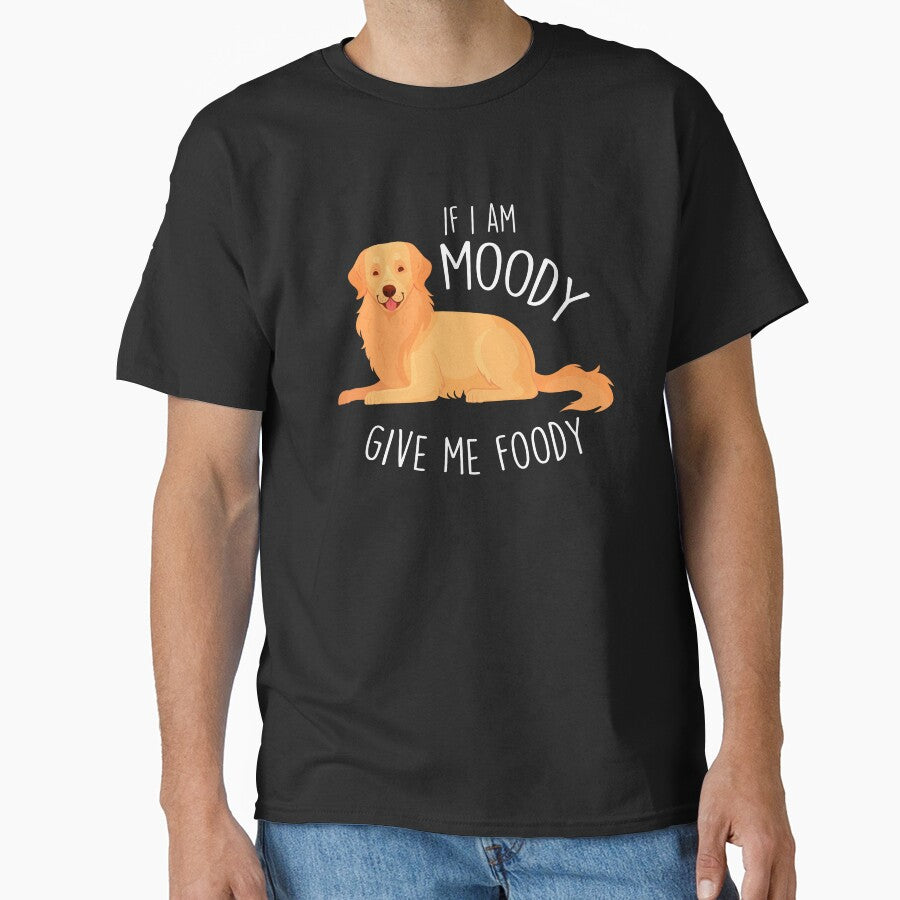 Golden Retriever Dog Moody Foody by Clara Hollins T-Shirts, Hoodie, Sweatshirt | BlankRebels.com (Image 1)
