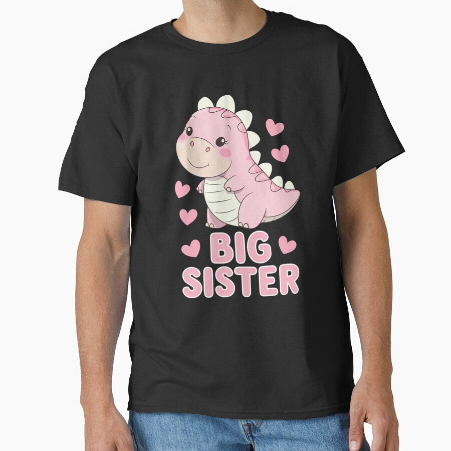 Dinosaur Shirt for Toddler Youth Teen Girls Big Sister Gift by catsdothingz Hoodie, Sweatshirt | BlankRebels.com (Image 1)