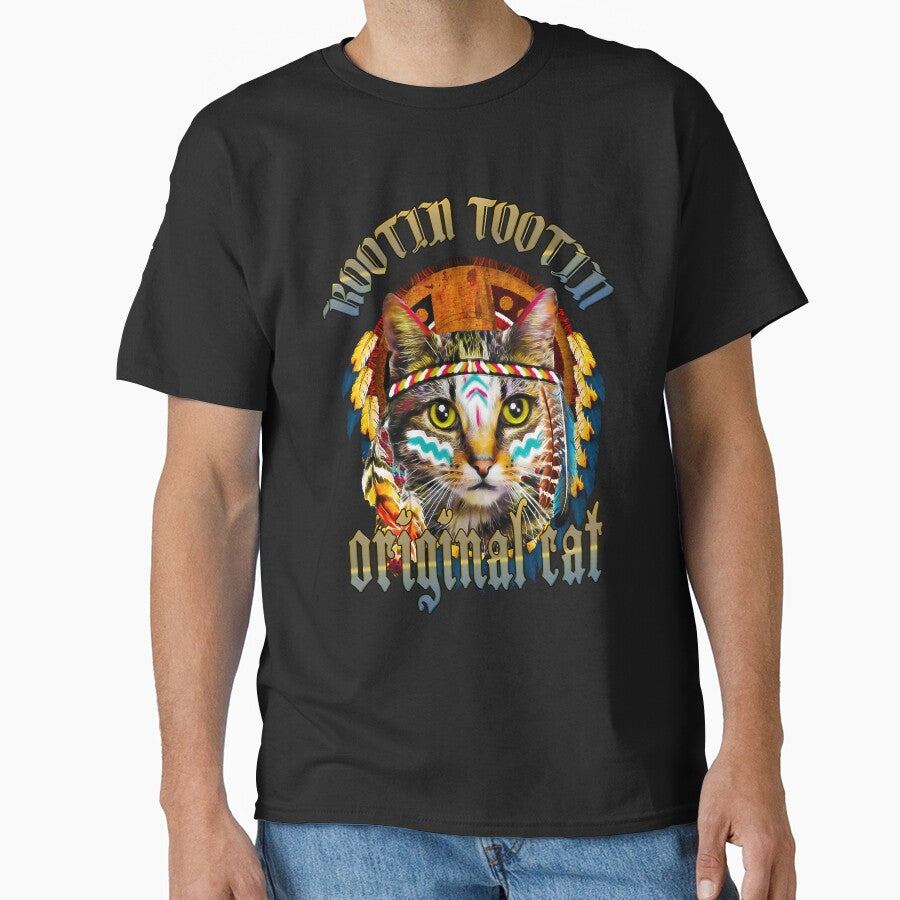 American Indians Rootin Tootin Cowboy Cat by robb-roseleess T-Shirts, Hoodie, Sweatshirt | BlankRebels.com (Image 1)