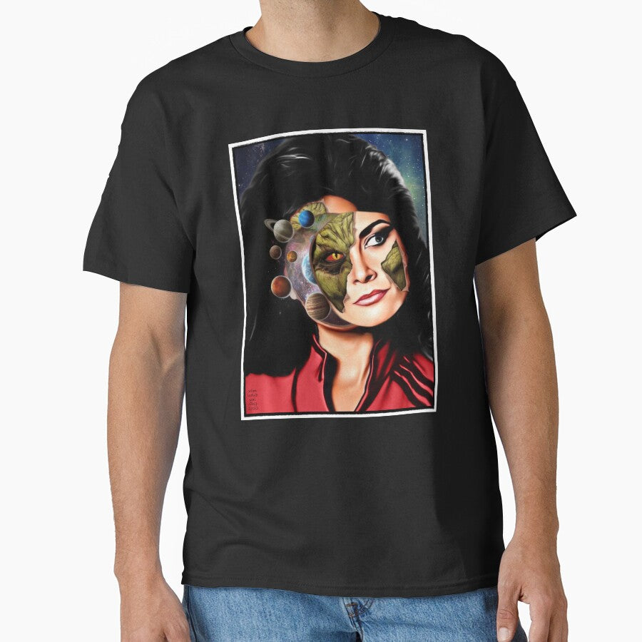 Reptile Alien Visitor Diana Surreal V Inspired Painting by orionlodubyal T-Shirts, Hoodie, Sweatshirt (Image 1)