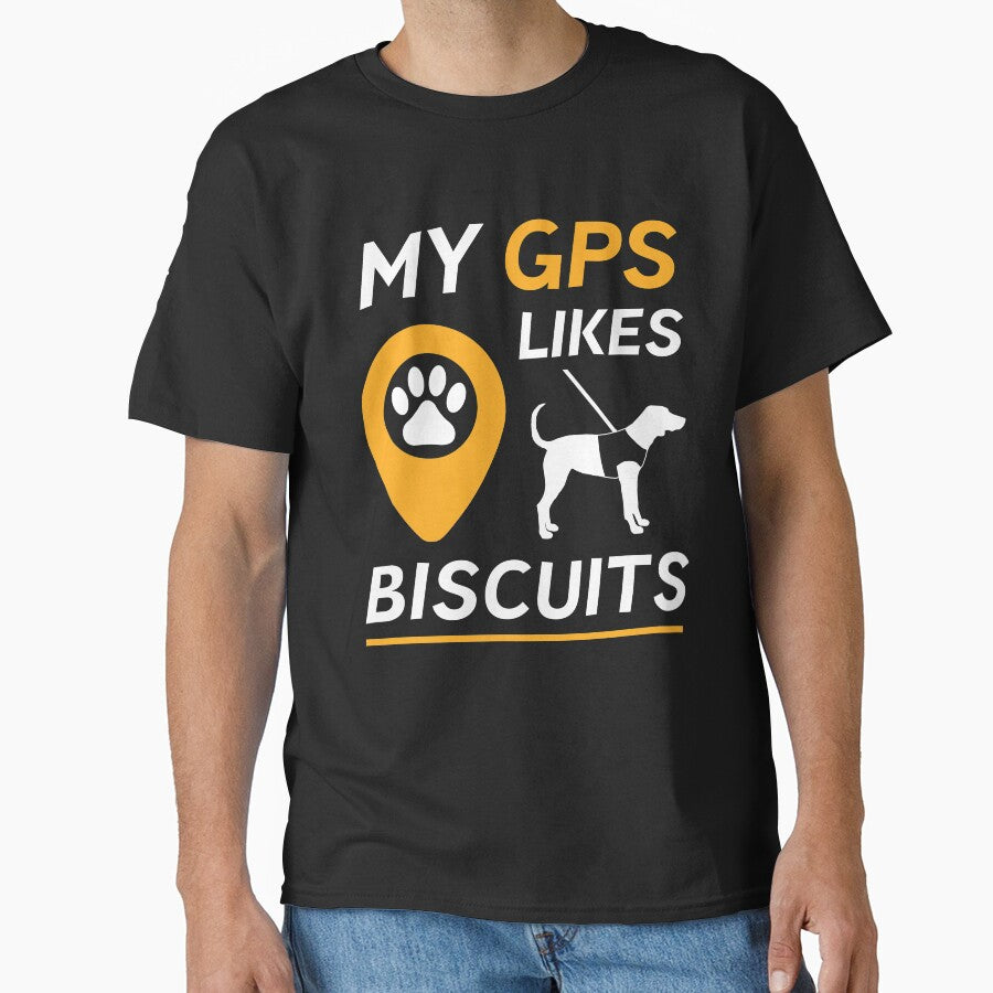 Guide Dog Funny GPS Mobility Dog Assistant For Therapy Dog Owners by Sid3walkArt2 T-Shirts, Hoodie, Sweatshirt (Image 1)