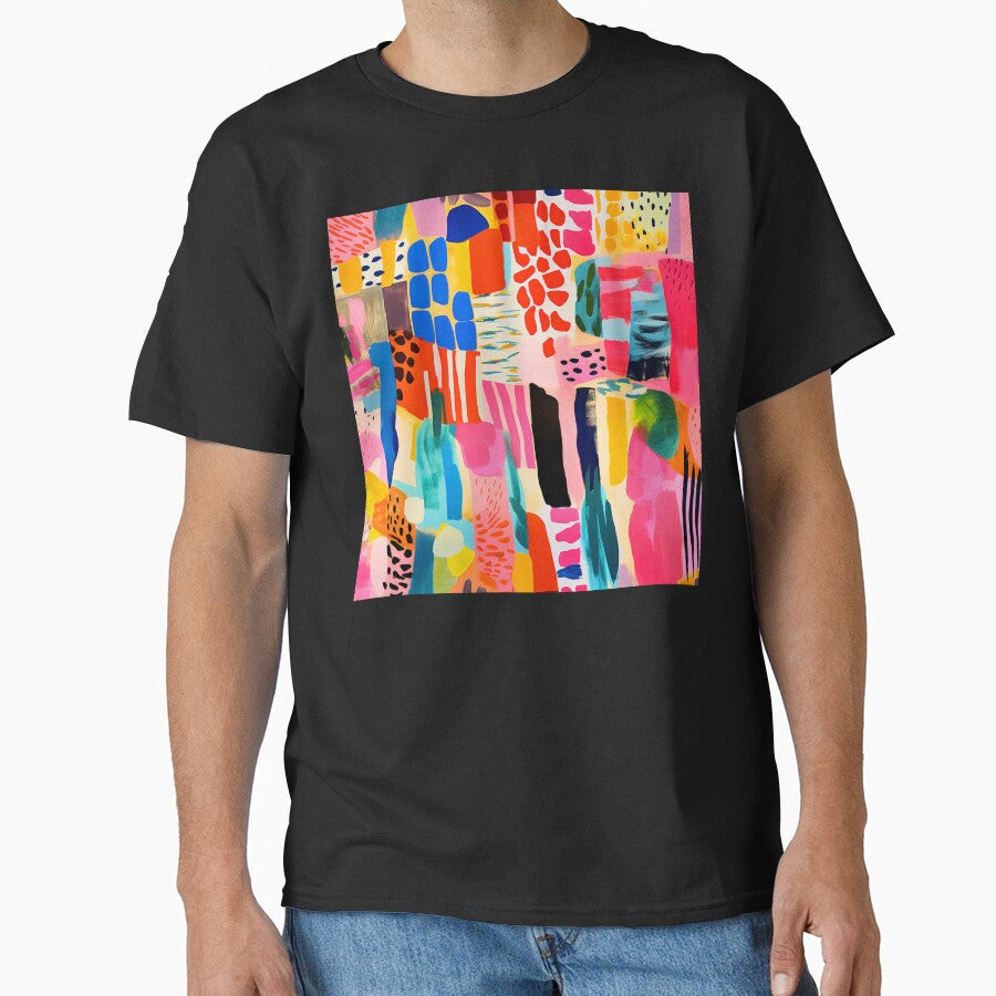 Vibrantly Colorful Trendy Abstract Designs Modern Art by DEC02 T-Shirts, Hoodie, Sweatshirt | BlankRebels.com (Image 1)